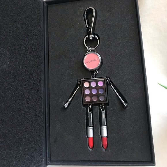 MAC Cosmetics Lover Obsessed Collectible Robot Keychain Key Ring - Picture 2 of 5